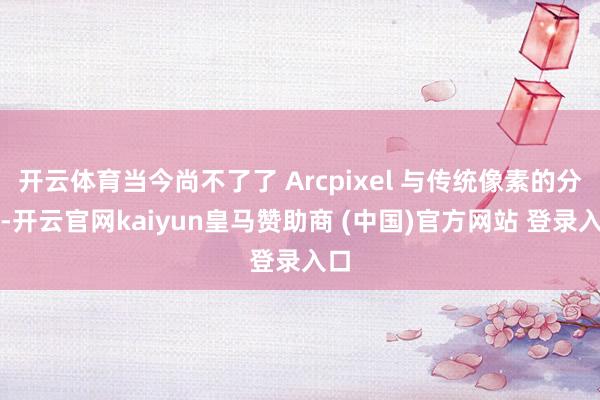 开云体育当今尚不了了 Arcpixel 与传统像素的分辨-开云官网kaiyun皇马赞助商 (中国)官方网站 登录入口