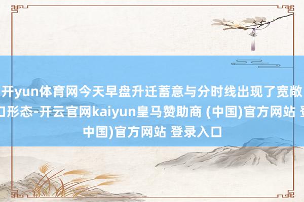 开yun体育网今天早盘升迁蓄意与分时线出现了宽敞的喇叭口形态-开云官网kaiyun皇马赞助商 (中国)官方网站 登录入口