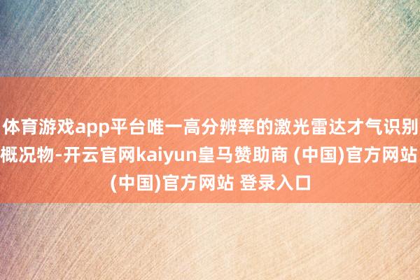 体育游戏app平台唯一高分辨率的激光雷达才气识别这些袖珍概况物-开云官网kaiyun皇马赞助商 (中国)官方网站 登录入口